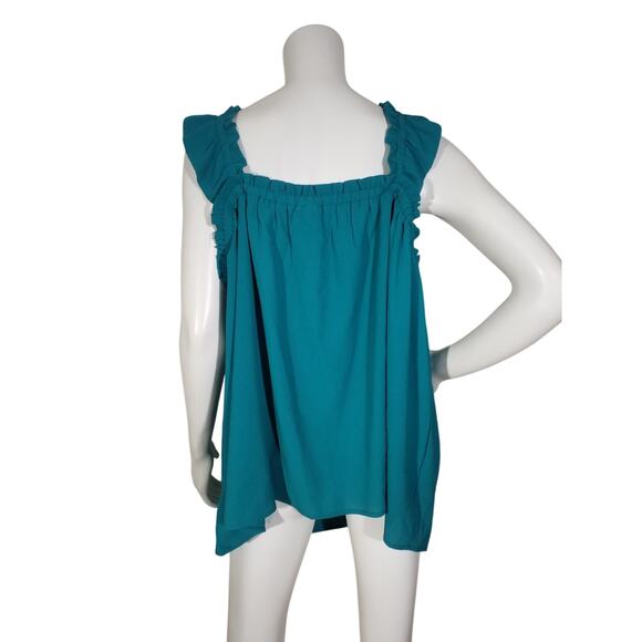 LuLaRoe Top – Green Daisy – Size 2XL - Picture 4 of 7